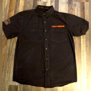 Harley Davidson Button Down Shirt Men